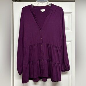 Wonderly Deep Purple Blouse